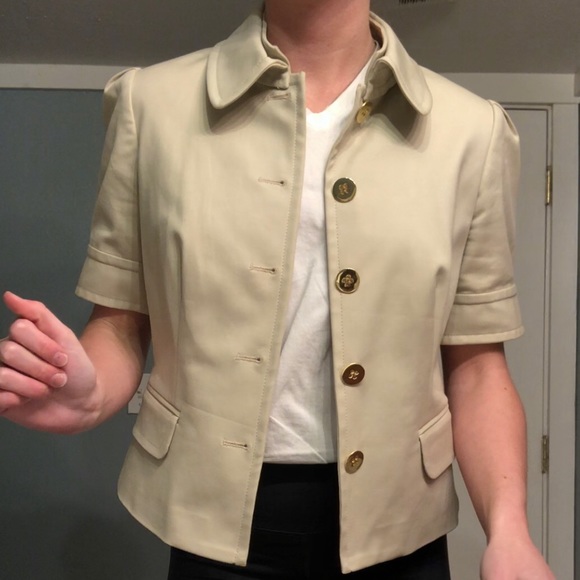Etcetera 5-button Beige Short-Sleeve Blazer. NWOT - Picture 2 of 8